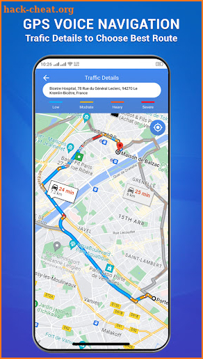 GPS voice navigation live maps screenshot