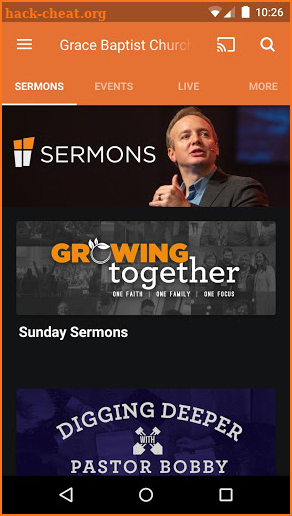 Grace Baptist Church Knoxville screenshot