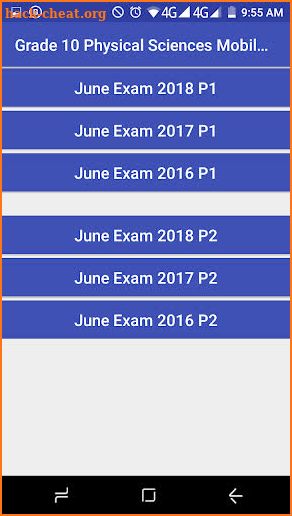 Grade 10 Physical Sciences Mobile Application screenshot