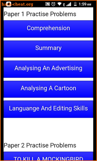 Grade 12 English FAL Mobile Application screenshot