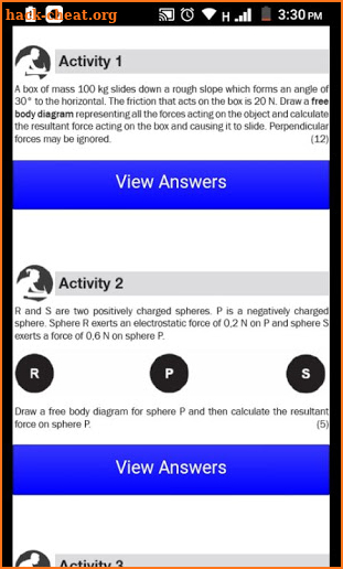 Grade 12 Physical Sciences Mobile Application screenshot