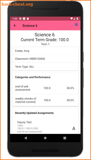 Grade Corner screenshot