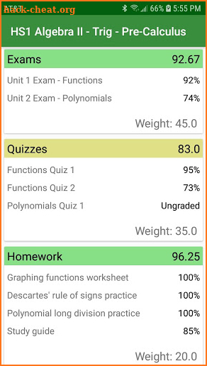 GradeLeaf for Aspen screenshot