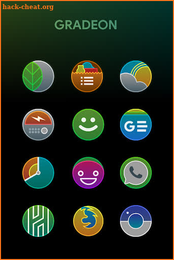 Gradeon - A Rounded Neon Icon Pack screenshot