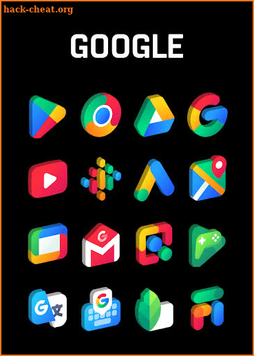 Gradient 3D - Icon Pack screenshot