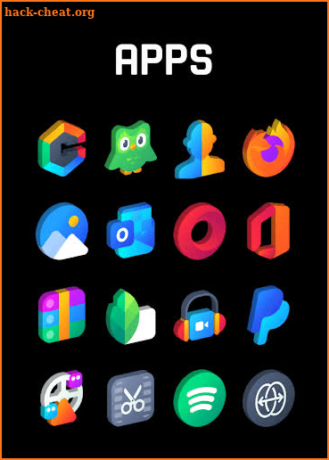 Gradient 3D - Icon Pack screenshot