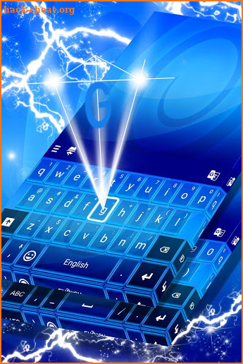 Gradient Blue Keyboard screenshot