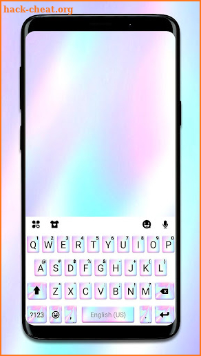 Gradient Laser Keyboard Theme screenshot