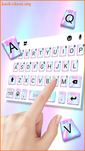 Gradient Laser Keyboard Theme screenshot