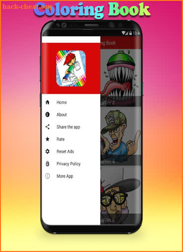 Graffiti Character Coloring Book screenshot