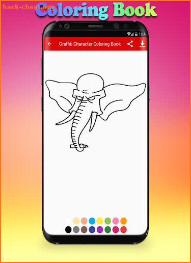 Graffiti Character Coloring Book screenshot