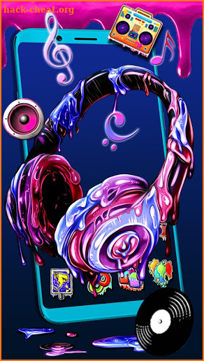 Graffiti Headphone Themes Live Wallpapers screenshot