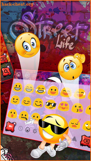 Graffiti Modern Girl Keyboard Theme screenshot