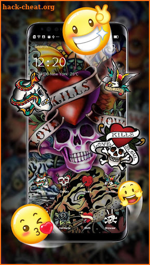 Graffiti Skull Theme screenshot