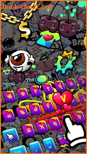 Graffiti Street Keyboard Theme screenshot