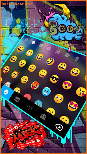 Graffiti Street Wall Keyboard Background screenshot