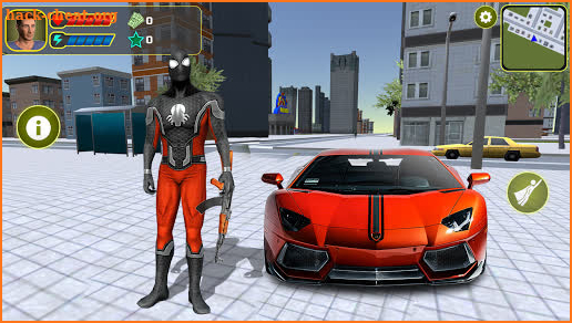 Grand Amazing BlacK Spider Rope Hero City Rescue screenshot