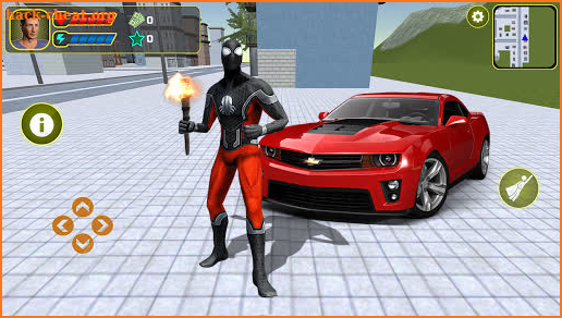 Grand Amazing BlacK Spider Rope Hero City Rescue screenshot