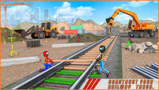 Grand Construction Excavator: Red Imposter Game screenshot