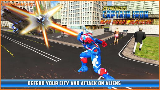 Grand Flying Captain Flying Iron Robot Game screenshot