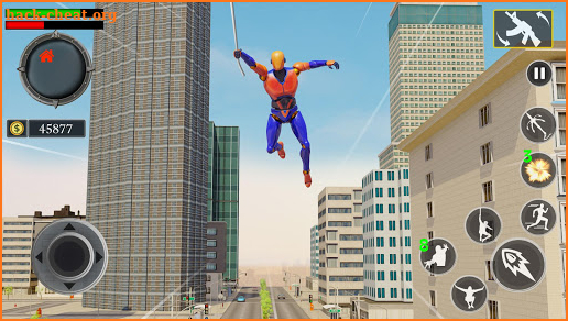 Grand Flying Robot Rope Hero - Crime City Gangster screenshot