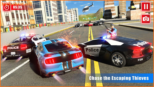 Grand Police Car Chase -  US Police Driving Games screenshot