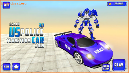 Grand Police Car Robot Transform Rescue Battle screenshot