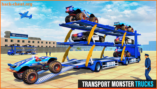 Grand Police Monster Truck Transport screenshot