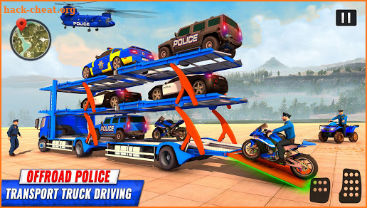 Grand Police Prado Car Transport Truck Games screenshot