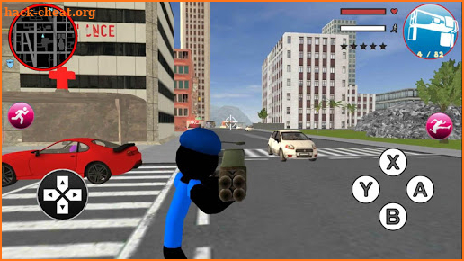 Grand Police Stickman Rope Hero Vegas Gangstar screenshot