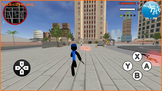 Grand Police Stickman Rope Hero Vegas Gangstar screenshot