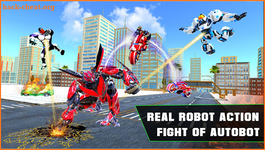 Grand Robot Bike Transform City Attack screenshot