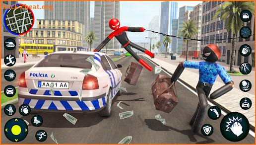 Grand Stickman Miami Rope hero screenshot