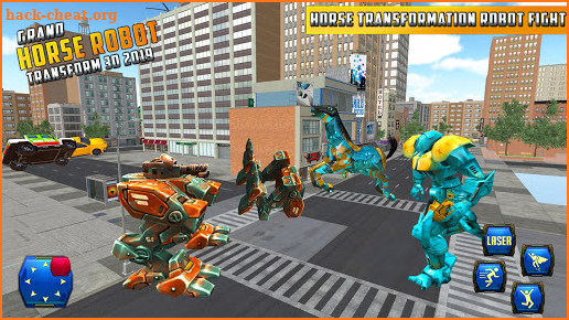 Grand Super Robot Horse City Battle screenshot