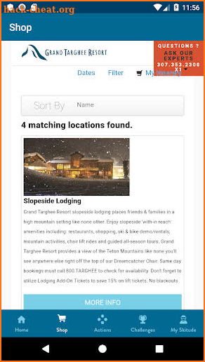 Grand Targhee App screenshot
