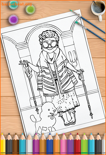 Grandma Drawing ColorBook screenshot