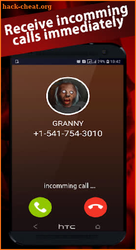 granny video call/chat game prank screenshot