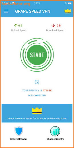 Grape Speed VPN App screenshot