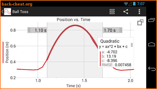 Graphical Analysis GW (Go Wireless sensor support) screenshot