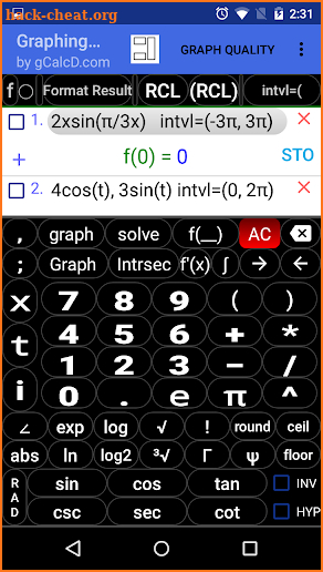 Graphing Calculator screenshot