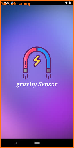 gravity sensor - gravitational field sensor logger screenshot