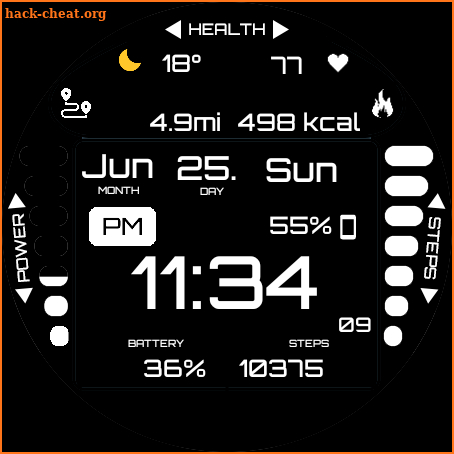 GRBL BLK Watch Face screenshot