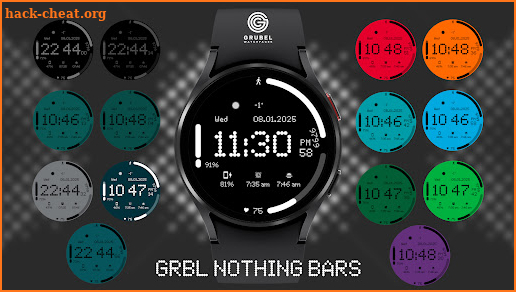 GRBL Nothing Bars Watchface screenshot