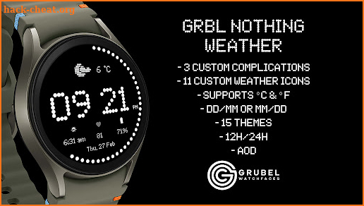 GRBL Nothing Weather Watchface screenshot