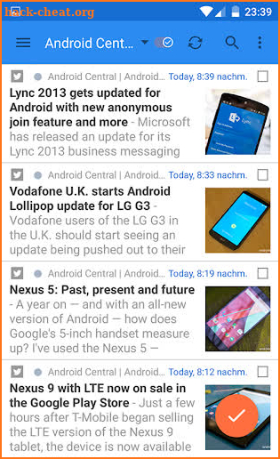 gReader | Feedly | News | RSS screenshot