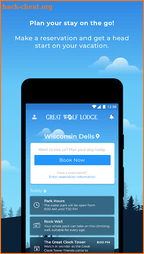 Great Wolf Lodge Mobile App screenshot