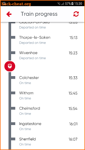 Greater Anglia Tickets and Times screenshot