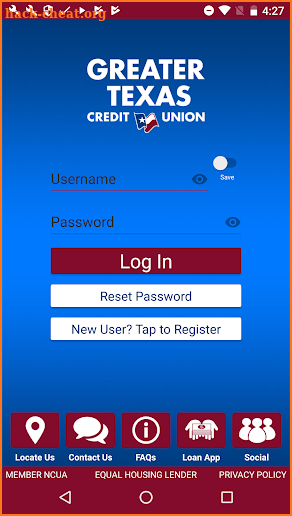 Greater Texas FCU screenshot