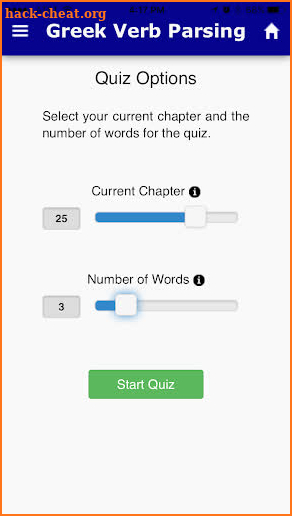 Greek Verb Parsing screenshot