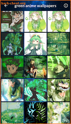 green anime wallpapers screenshot